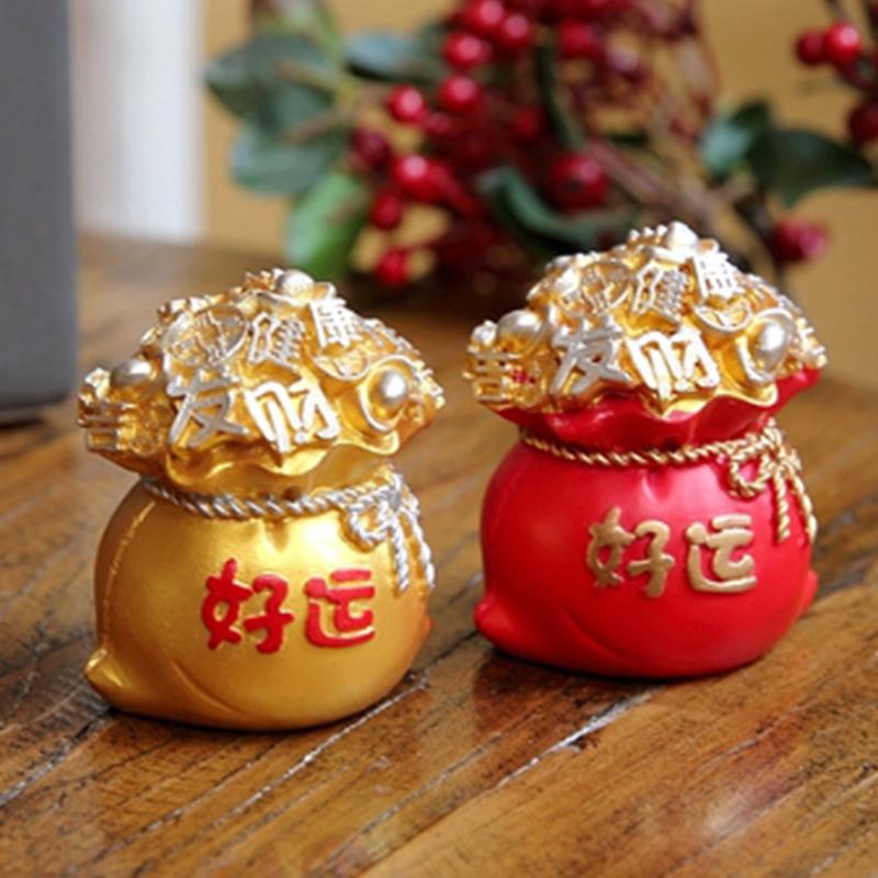 Chińskie Cytrynowe Drzewko Pieniężne Bóg Feng Shui Fa Cai Szczęśliwe Bogactwo Miniaturowe Rok Dekoracja Domu Biurko Samochód Ozdoby