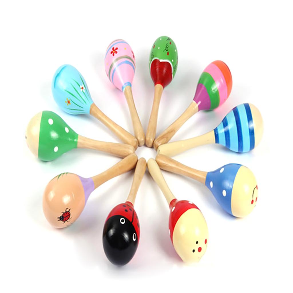 Maraca Toy Hand Percussion Rattle Music Education Kindergarten Rumba Shaker Sand Hammer for Kids