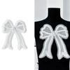 Beaded Nailed Sequins Bowknot Shape Cute Applique for Make Costume Shirt Sewing Supply Patches Sweater Corsages Decors
