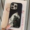 Creative Couple Horse Silicone Pattern Phone Case For iPhone 11 12 13 14 15 16 17 Pro Max 17Air 16 Plus X XS XR Soft Cover