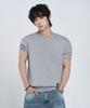 LEMAIN SECOND Classic Henley Neck Washable Short Sleeve Knit [Gray]