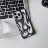 New 3D Flame Pattern Hollow Slim Phone Case for iPhone 16 15 14 13 12 11 Pro Max 15 14 16 Plus Shockproof Protective Soft Cover