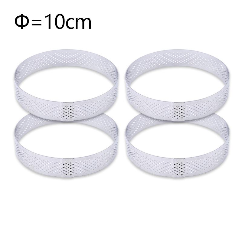FAIS DU Perforated Round Tart Ring Stainless Steel Fruit Pie Tartlet Mold for Baking DIY Dessert Cake Mousse Molds Kitchen Tools