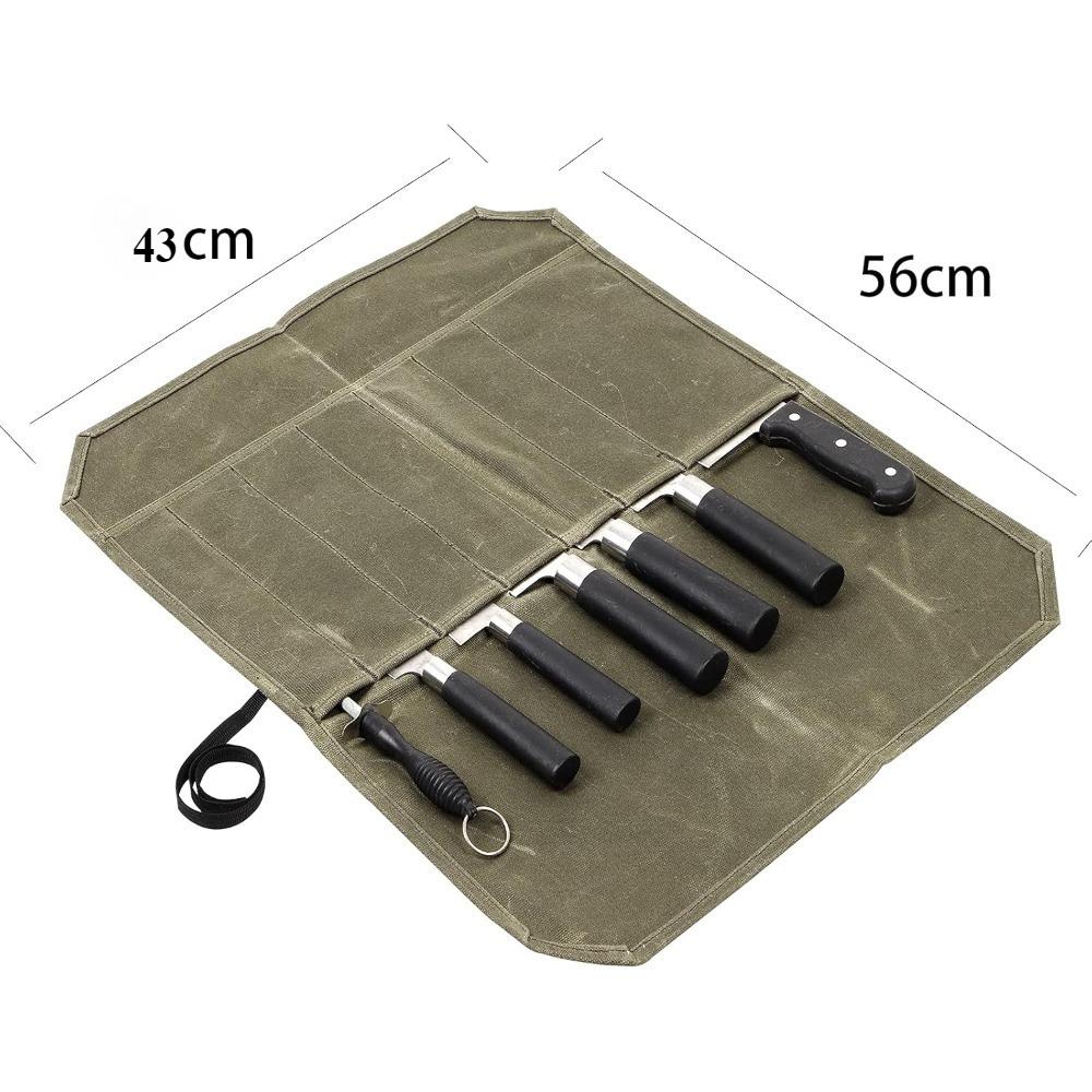 Knife Canvas Storage Bag Kitchen Knife Portable Knife Bag Storage Box Chef Knife Protective Cover Can Be Washed