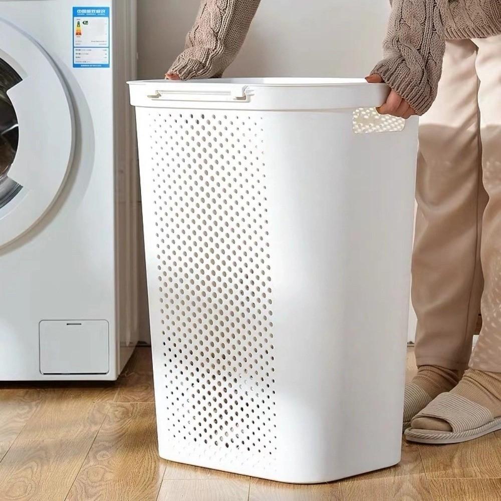 Japanese Style Dirty Clothes Basket Hollow out Laundry Basket Clothes Storage Basket  Household