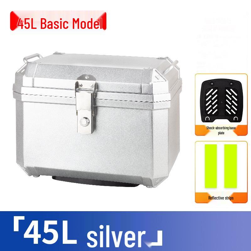 Universal Waterproof Motorcycle and Electric Scooter Trunk: Large Capacity Tail Box for Storage and Takeout