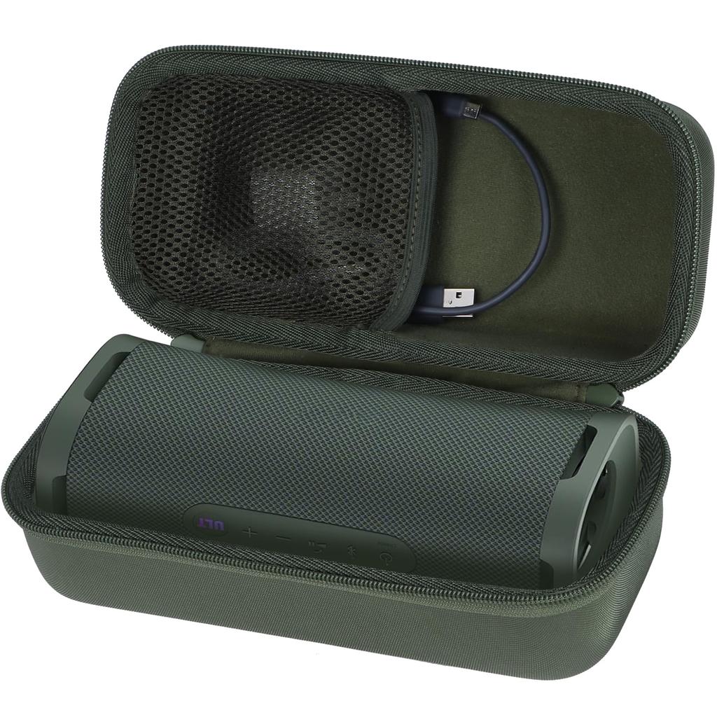 Lebakort Travel Storage Case Compatible with Sony SRS-ULT10 ULT Field 1 Speaker - Anti-Vibration Protective Storage Bag (Dark Green)