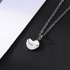 Japanese and Korean Fashion Simple and Versatile Animal Necklace Paper Clip Chain Cute Bird Pendant Necklace