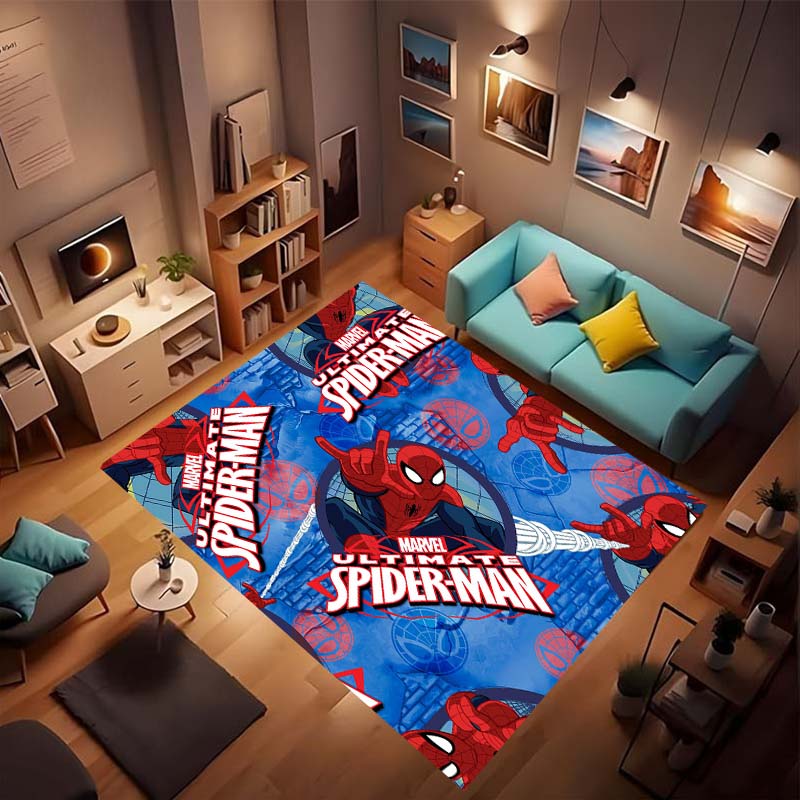 

Spider-Man cartoon non-slip rug for living rooms, soft and comfortable, suitable for bedrooms, children s playrooms, sofas, etc. 60x90cm
