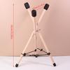 מעמד תוף משולש מעץ מלא מתכוונן 10-15" לכלי הקשה, למתופפי לשון פלדה ותופים ידניים