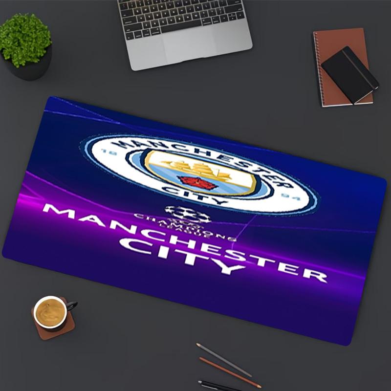 Football team City FC Print Mouse Pad, for Keyboard Pad Laptop PC Mat for Office Home Use, Desk Decor, Perfect Birthday Gift for Gamers