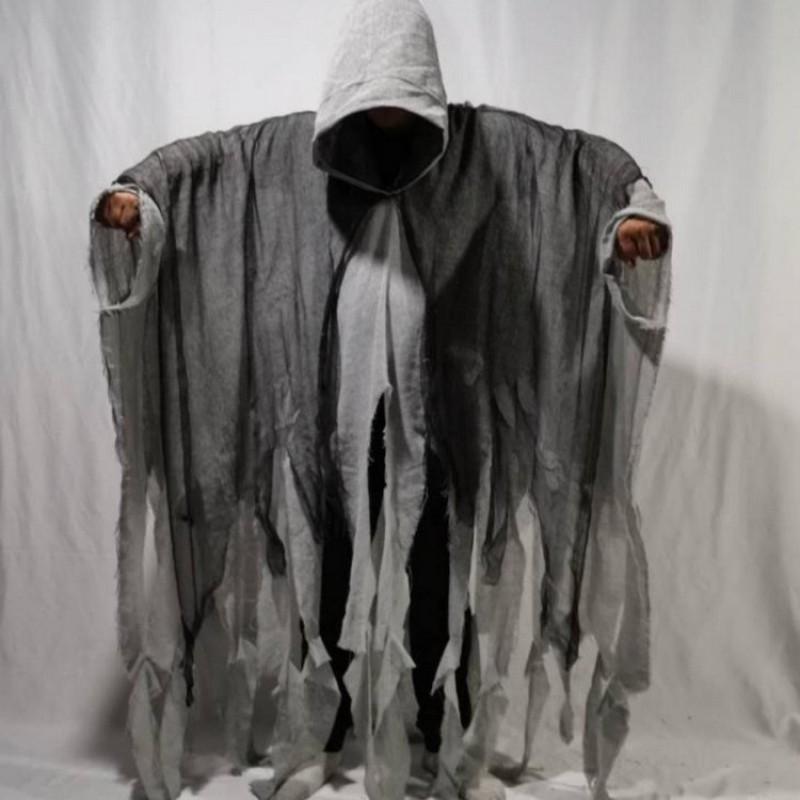 Halloween Zombie Kostra Plášť Pro Dospělé Děti Cosplay Horor Duch Smrt Kostým