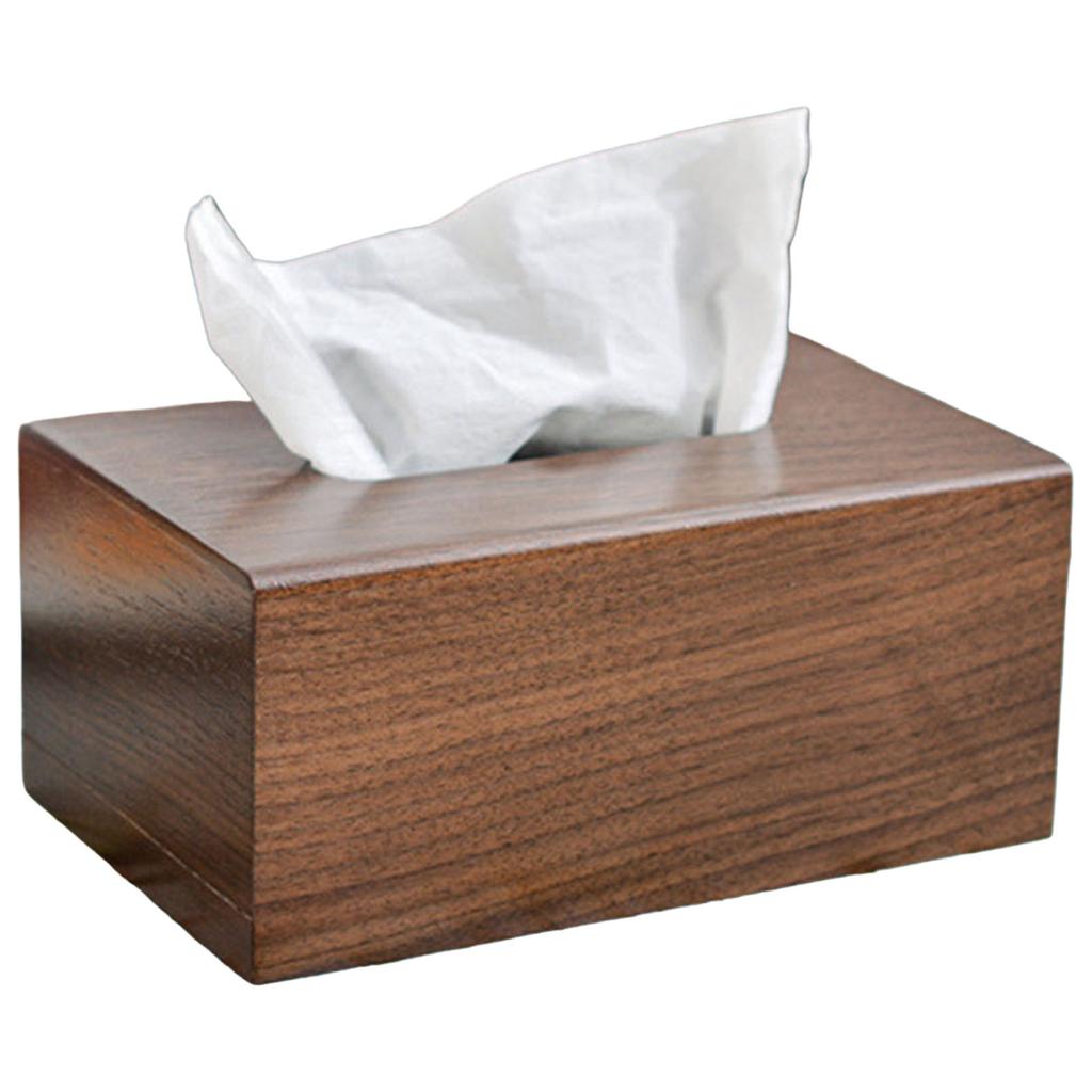 Wooden Napkin Dispenser Simple Napkin Tissue Storage Box Suitable for Bathroom Living Room Use