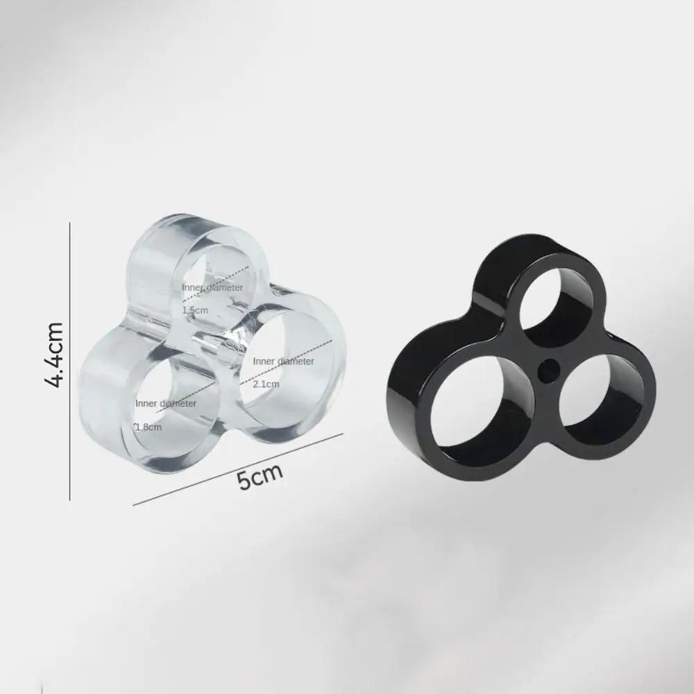 1/4/8PCS PVC Handles Door Stopper Punch-free Transparent Handle Buffer Pad O-shaped Wall Protector Anti-Collision Protected Pad