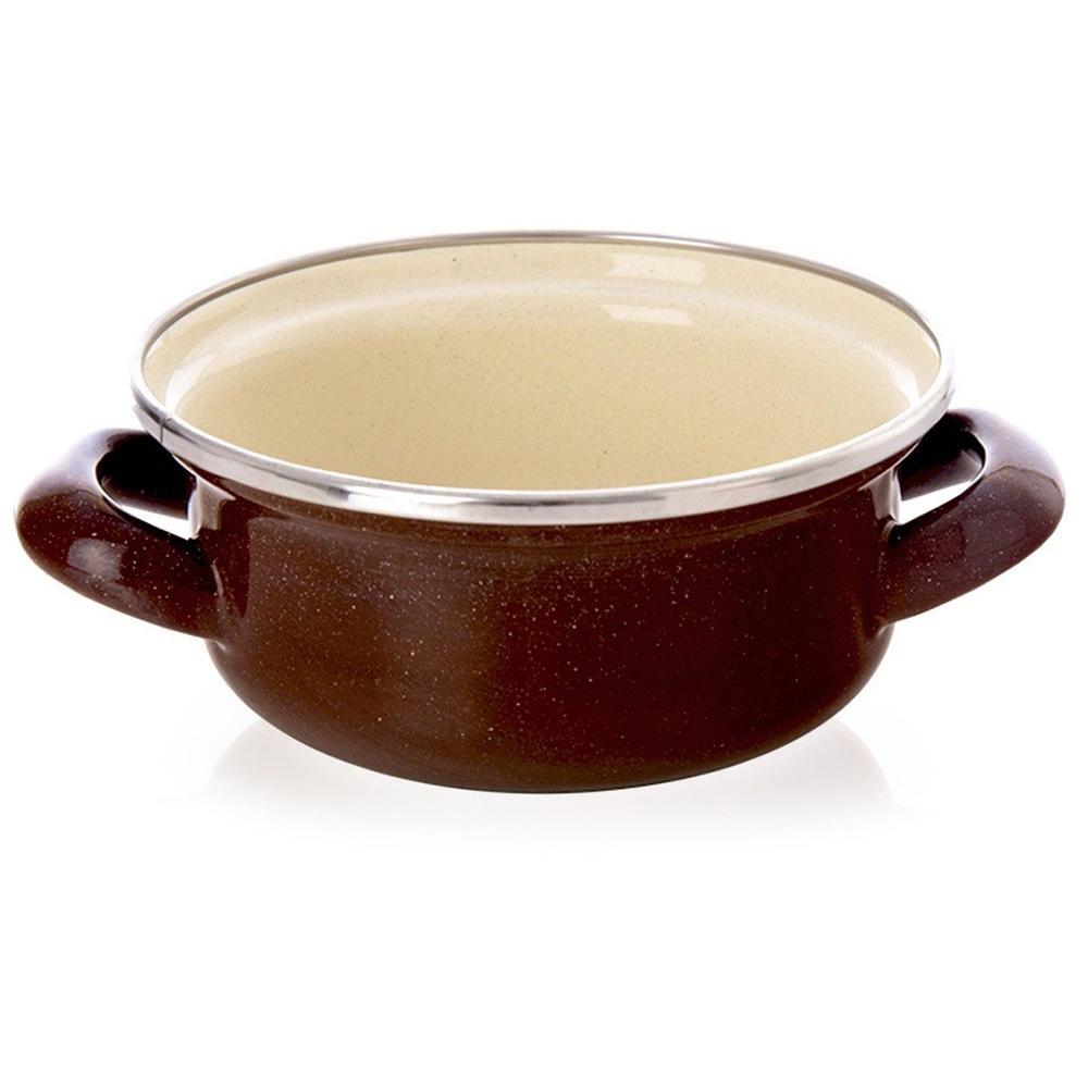Garnek Emaliowany Do Gotowania Tradycyjny Na Gaz Indukcję 14 Cm 600 Ml