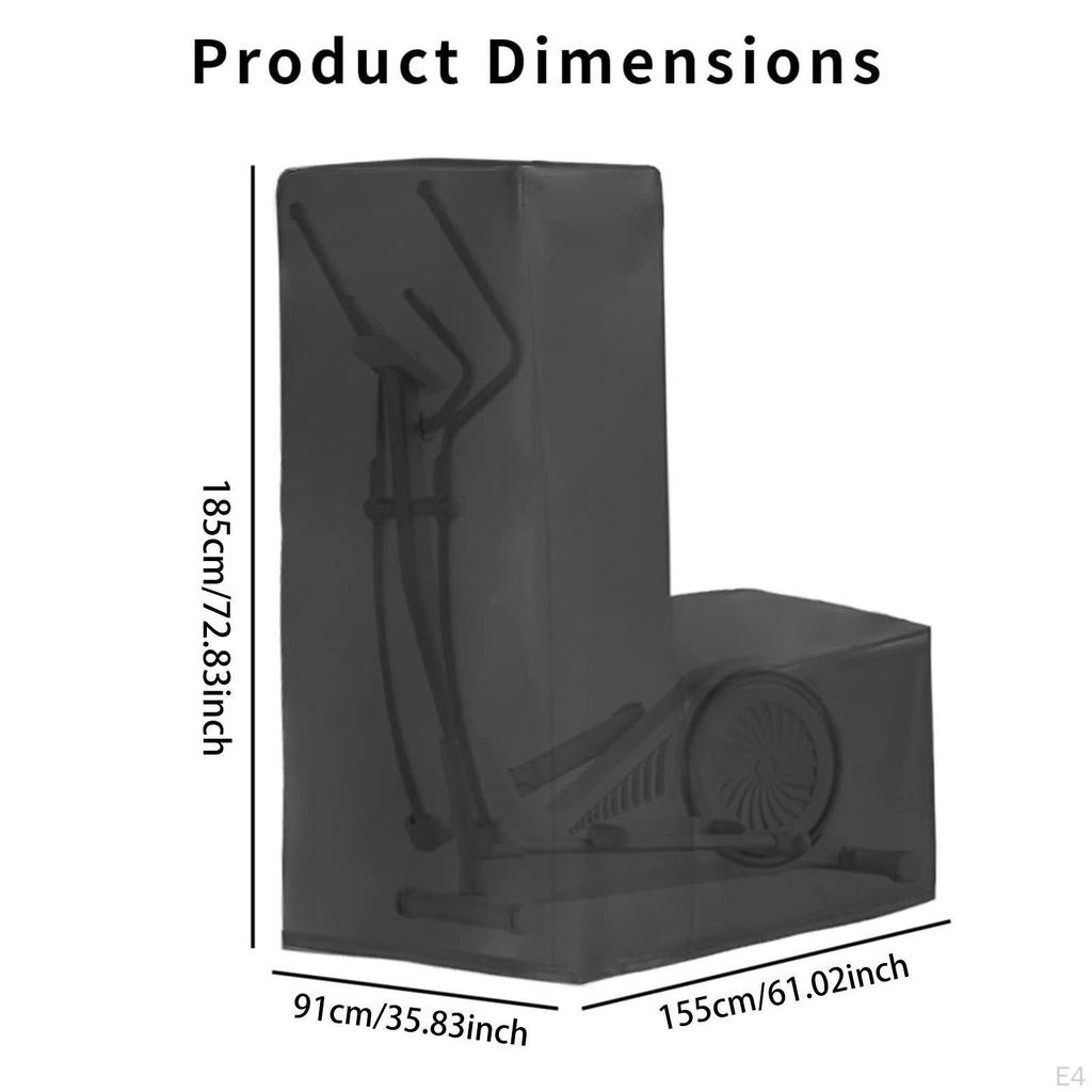Cover for Elliptical Machines, Suitable Garage Or Home Gym Use