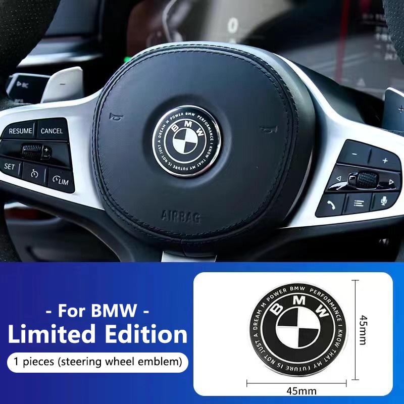 BBKD8 1/4/7Pcs Car Front Rear Logo Hub Center Cover Steering Wheel Center Cover For BMW M E46 E36 E34 F10 E90 E60 F30 E53 E30 E92 E87