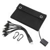 25W Solar Panel Folding Pack IP65 Waterproof Anti Oxidation with USB Cable for Surveillance Cameras Laptops