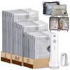 15/12/9 Packs/Set Vacuum Storage Bags with Electric Pump Reusable Compression Bags for Clothes Travel Luggage Bedding Organizer