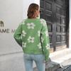 Women's Loose Sweater Autumn and Winter Long-sleeved Daisy Knit Sweater