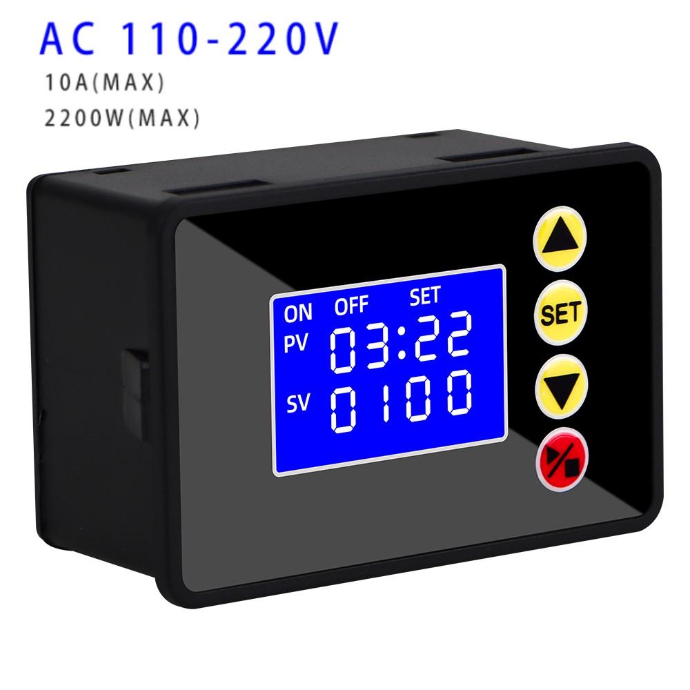 DC 12V 24V AC 110V-220V Microcomputer Time Controller Programmable Digital Timer Delay Switch Relay Module LCD Timing Relay