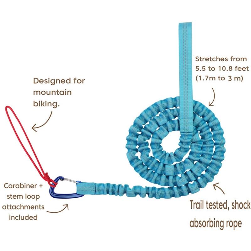 Durable Child Bike Tow Rope Bike Bungee Tow Rope for Kids, Bike Stretch Bungee Cord Easier Hill Climbs Cycling Tow Rope
