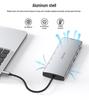 12-in-1 Type-C Docking Station with Dual HDMI, DP, 3.0 Hub & RJ45 Ethernet for Triple Display