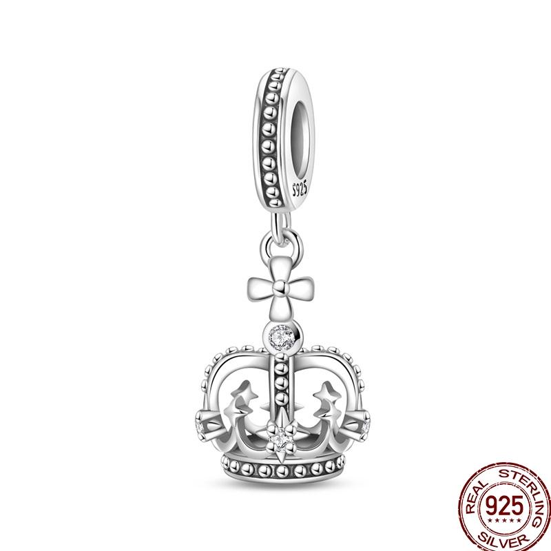 100% Copper Crown Shrimp Crab Charms Beads Butterfly Heart Birthday Pendants Fit Bracelet Jewelry Gifts Marking