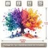 1 piece of the "All Seasons Reading Tree" party banner - Vibrant multi-color polyester fiber seasonal decoration