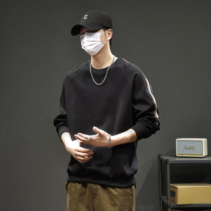 

Men s Trendy Round Neck Long Sleeve Hoodie - 2024 Spring and Autumn Collection 3XL