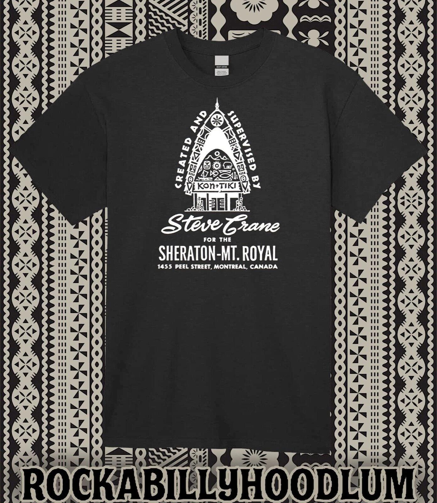 Retro Tiki Art Tee T Shirt Cotton Mug Bar Restaurant Steve Crane Kon Tiki Canada S