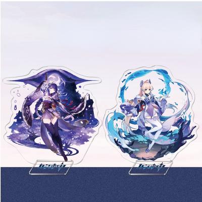 Game Anime Genshin Impact General Raiden Acrylic Cosplay Character Stand Acrylic Figure Stand Painted Desk Decor Ornament Gift