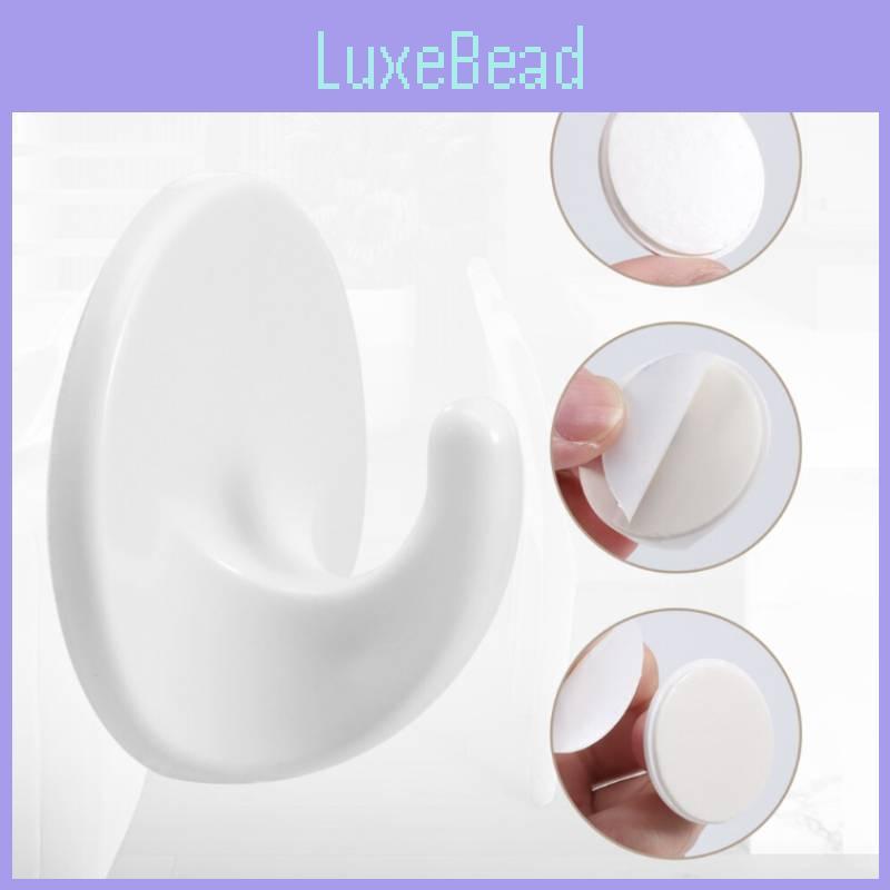 6 Pcs Plastic Self Adhesive Wall Hooks With Removable Design For Home Organization