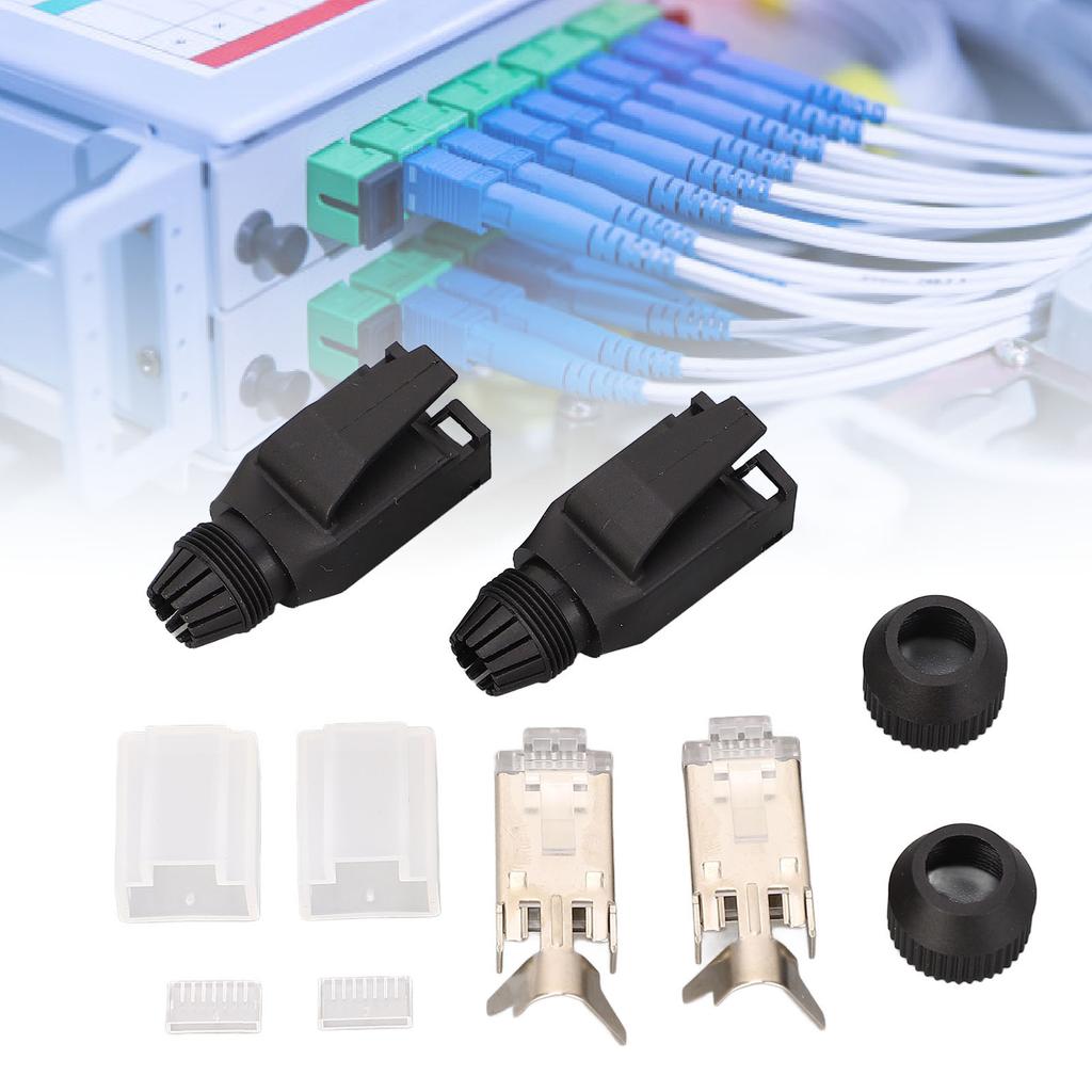 10 Set Assembly Type RJ45 Connector Kit 8 Cat5e Cat6 Industrial Ethernet Modular Plugs