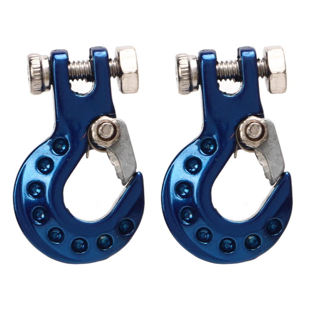 2Pcs RC Car Accessories Winch Trailer Hooks for SCX10/D90/D110/TF2/TRX4/Tamiya CC01 Climbing Car