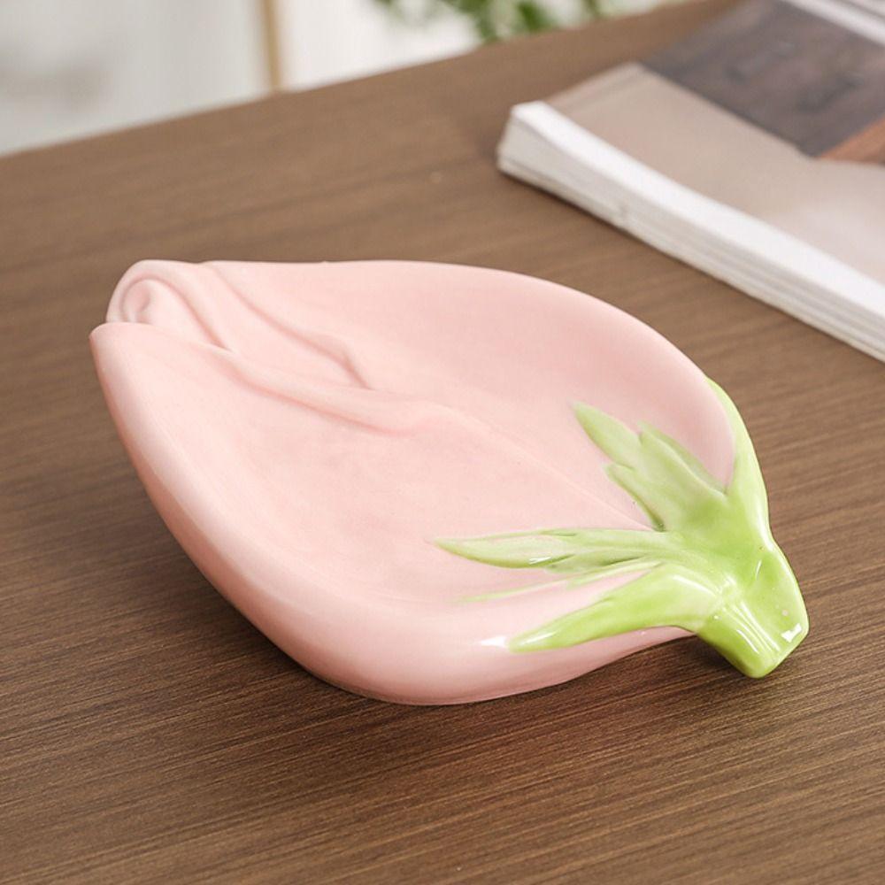 Leaf Shaped Design Soap Drainage Rack Light Luxury Style Draining Soap Holder  Kitchen Sink