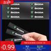 Autoaufkleber 3D Metall Auto Innenraum Dekoration Aufkleber Abzeichen Auto Styling Decals Für Skoda Octavia MK2 MK3 2 3 A7 Fabia Karoq Ko