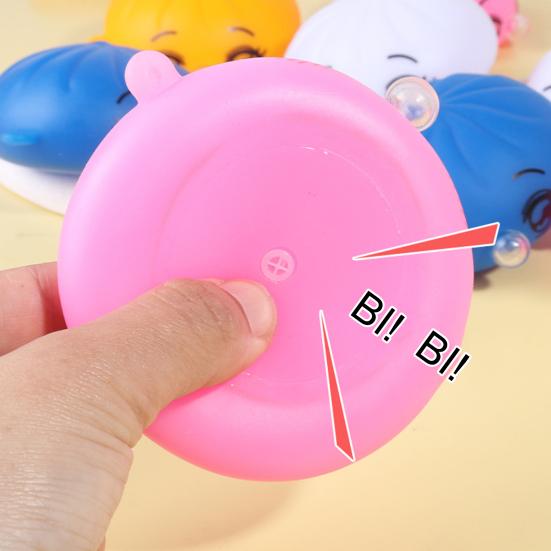 1/3/5Pcs Cartoon Expression Bubble Dumpling Toy Stress Relief Relaxation Steamed Bun Squeeze Toy Focus Aid Spitting Bubble Bun Fidget Toy