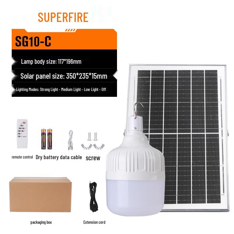 

SupFire SG10-C LED Solar Bulb Light