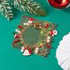 Pulseira de Pingente de Rena do Papai Noel Festiva para Árvore de Natal Corrente de Pulso de Liga Joia Pulseira Presente de Feriado para Mulheres Acessório de Festa