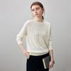 Komom Boka Women's Loose Cable Knit Cashmere Sweater