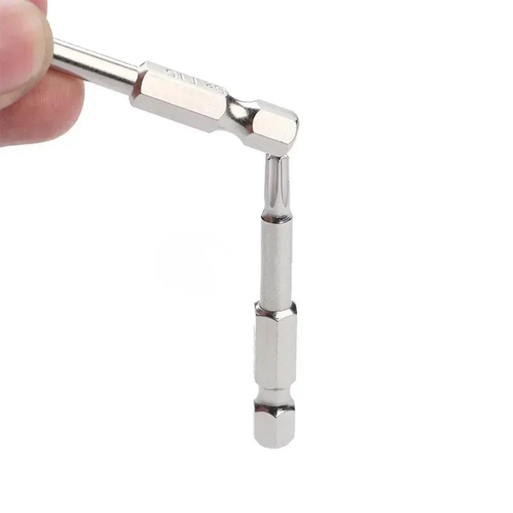 8 Stück Schraubendreher-Sets Magnetisch Für Torx Schraubendreher Bits Set 50mm Lang Für T5-T8 Für T9 Für T10 Für T15 Für T20 Für T25