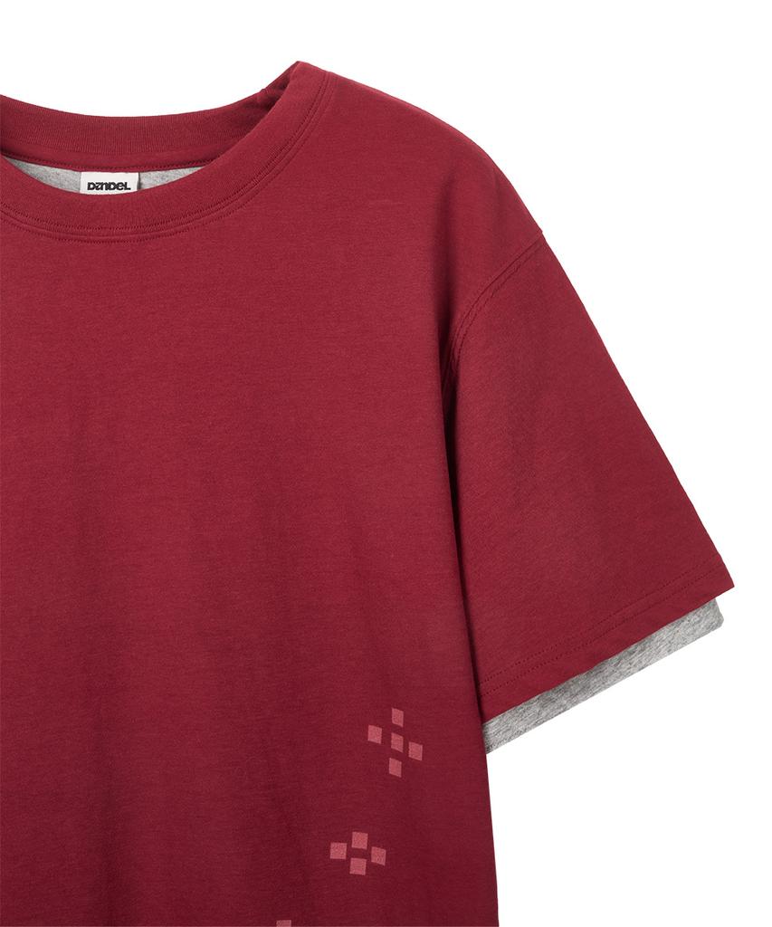 Dandel Dd Layered Pixel Horse Tee (Red)