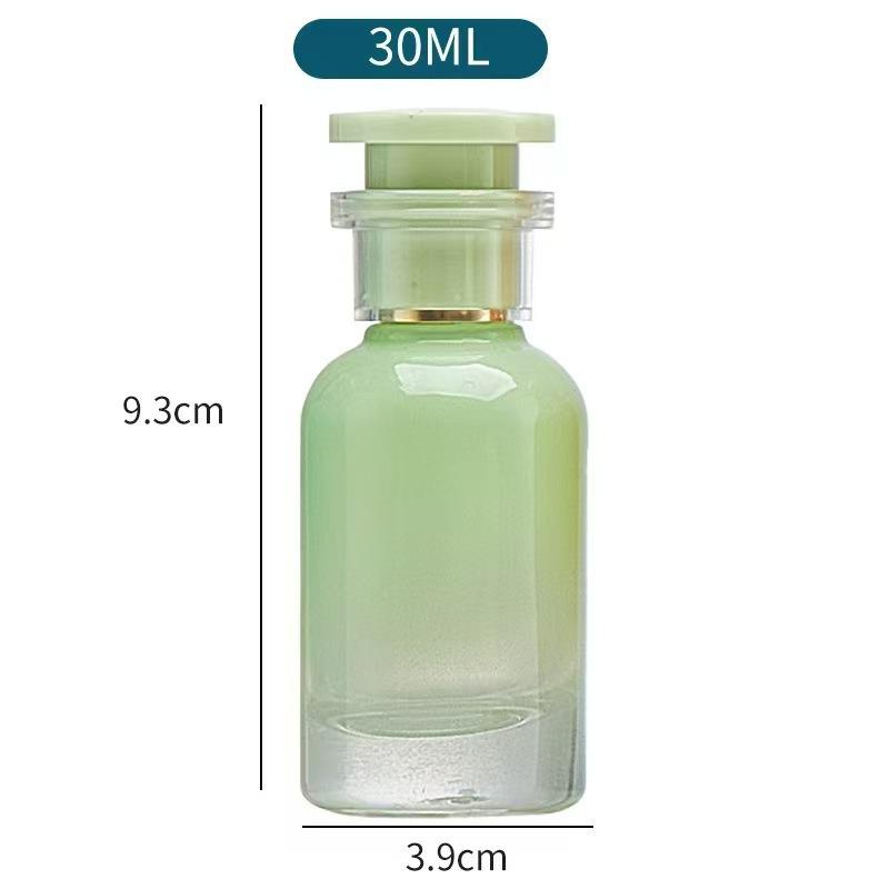 30ml Macaron Glass Perfume Bottle: Colored Travel-Size Empty Cosmetic Container - In Stock