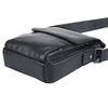Premium Black Genuine Leather Cowhide Crossbody Bags Casual Messenger Shoulder Bag for Men Business Daily Bag