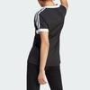 Adidas Originals Trefoil Three-Stripe Colorblock Short Sleeve T-Shirt Women Tops Black IK4051