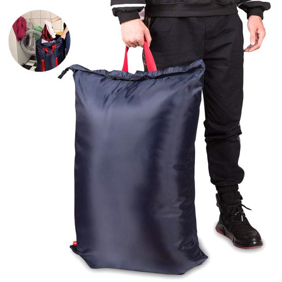 Portable Large Capacity Oxford Clothes Drawstring Clothes Laundry Bag Backpack Sale Goods