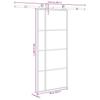 Vidaxl Sliding Door With Hardware, 90X205 Cm, ESG Glass And Aluminum