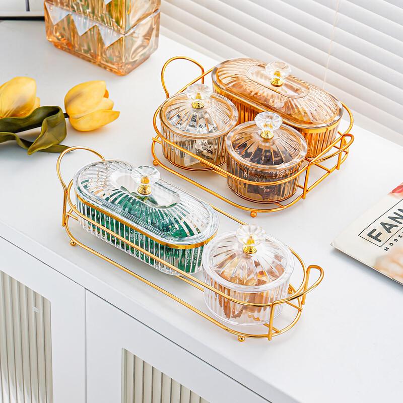Elegant Transparent Serving Platter Set