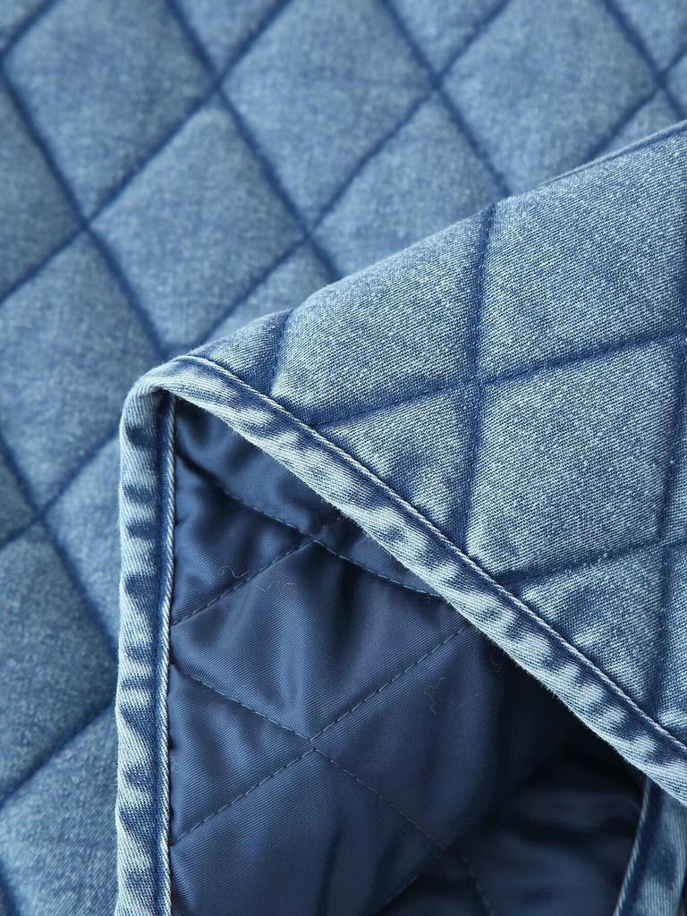 Autumn/Winter Hot-Selling Quilted Denim Jacket